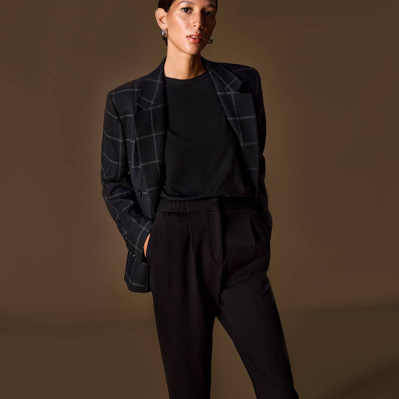 Rivale Kareli Siyah Ceket - 1