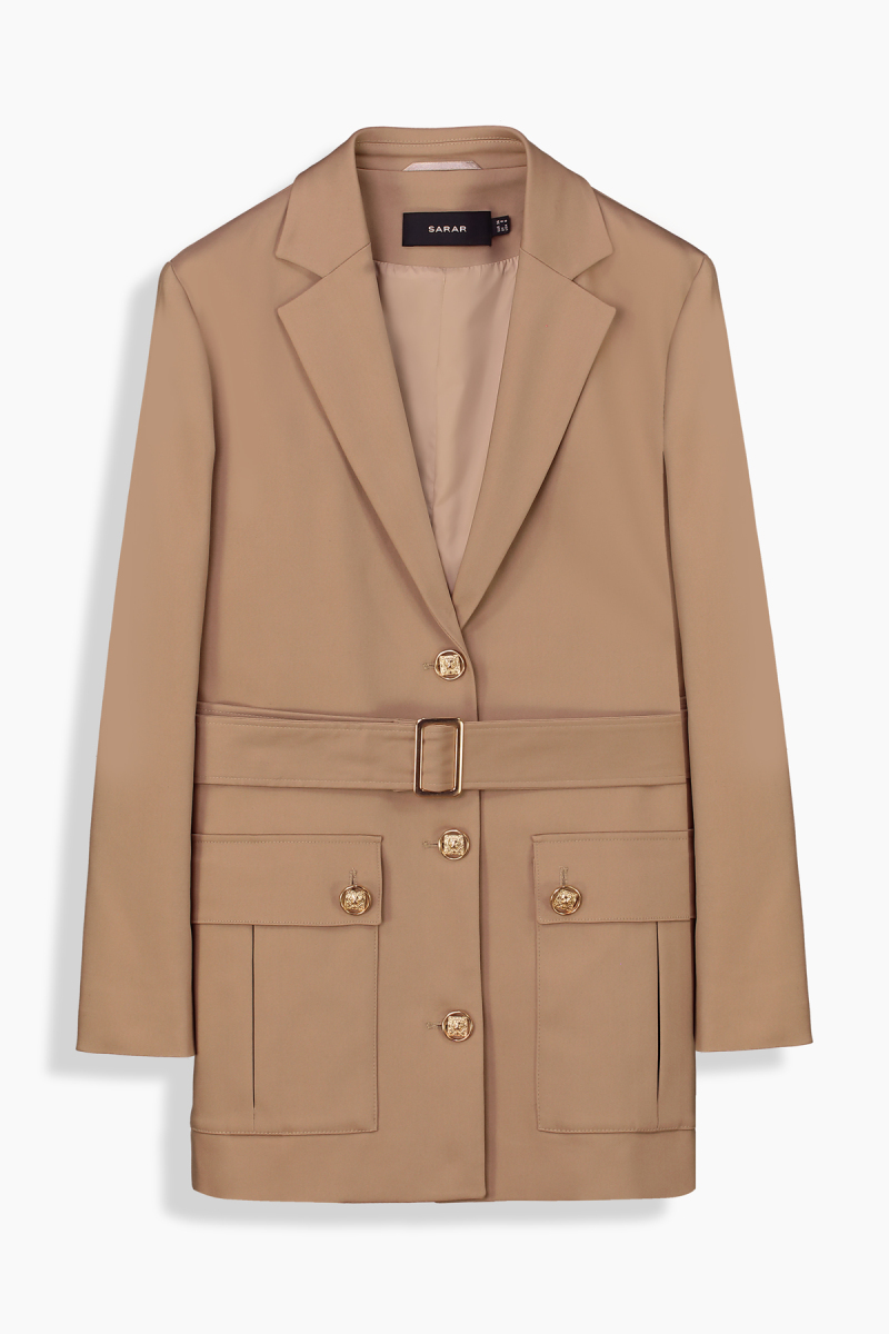 Solin Safari Bej Ceket - 1