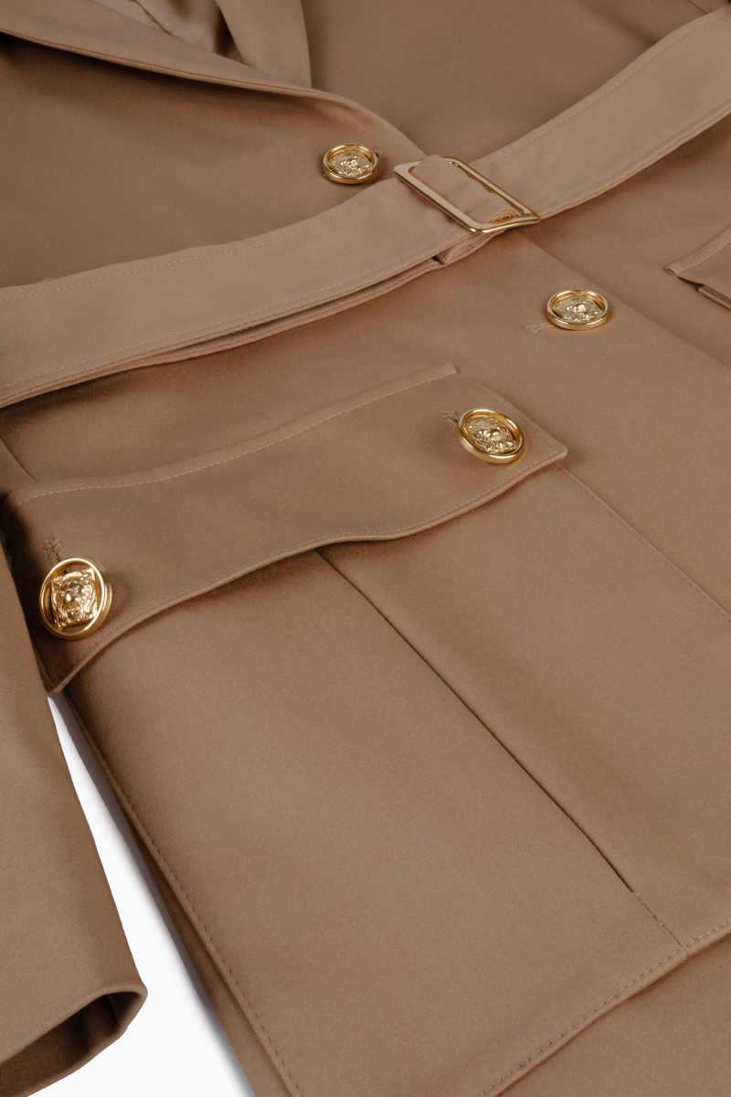 Solin Safari Bej Ceket - 3