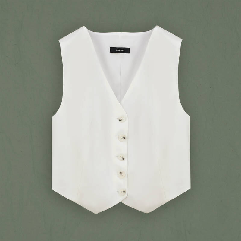 Kadın Bej Yelek - 1