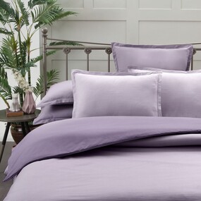 Fancy Stripe Lila King Size Nevresim Takımı - SAREV