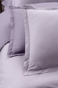 Fancy Stripe Lila King Size Nevresim Takımı - SAREV