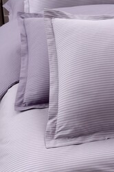 Fancy Stripe Lila King Size Nevresim Takımı - SAREV