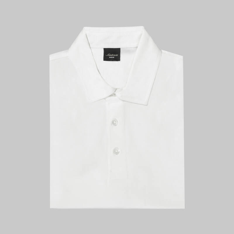 Erkek Polo Yaka Beyaz Tişört - 3