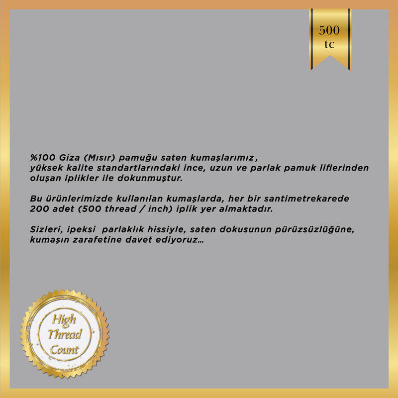 Sartoria Pamuk Saten Nevresim Takımı Çift Kişilik Açık Mavi - 4