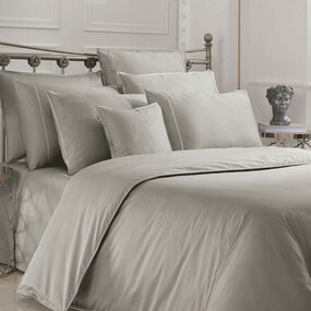 Sartoria Pamuk Saten Nevresim Takımı Çift Kişilik Bej 