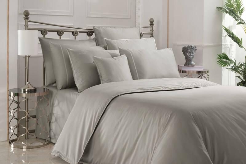 Sartoria Pamuk Saten Nevresim Takımı King Size Bej - 2