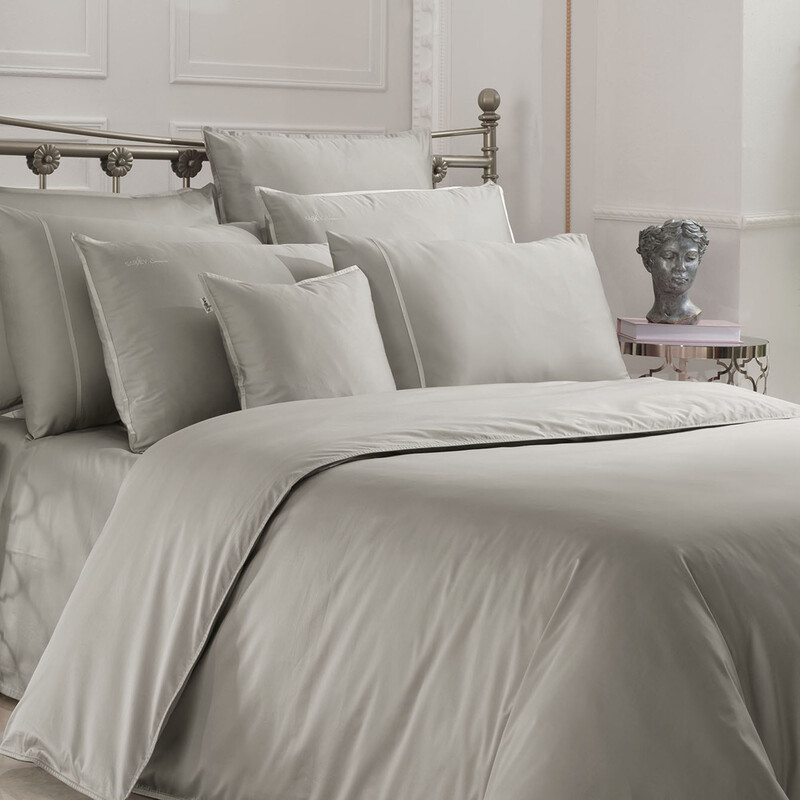 Sartoria Pamuk Saten Nevresim Takımı King Size Bej 