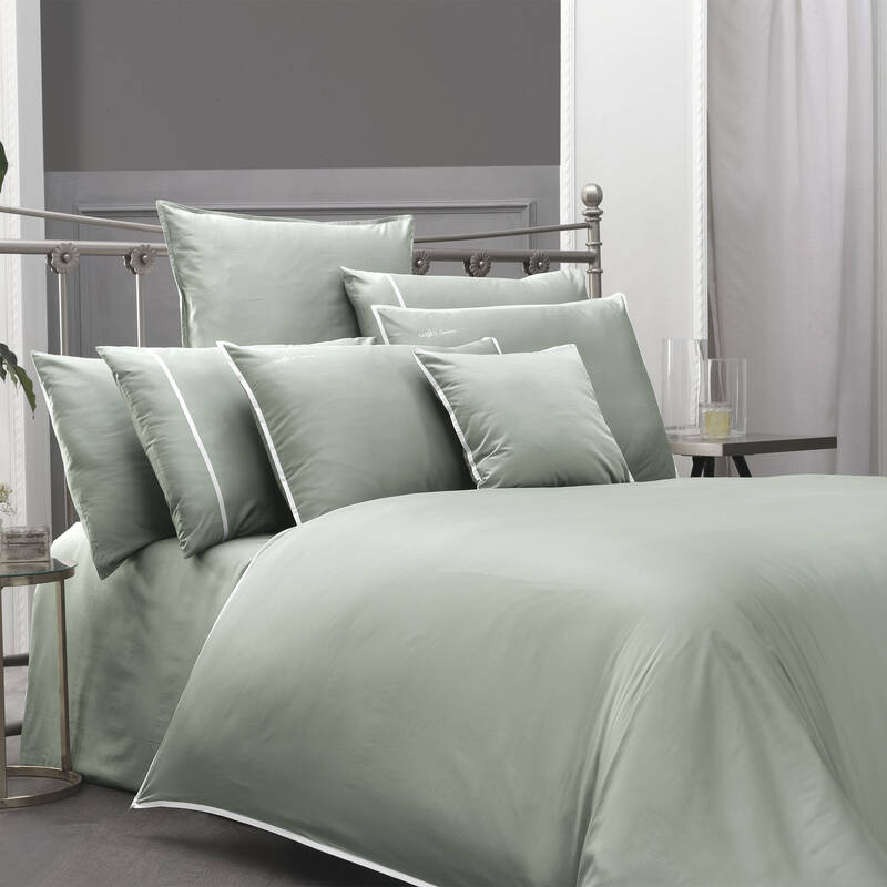 Sartoria Pamuk Saten Nevresim Takımı King Size Yeşil - 1