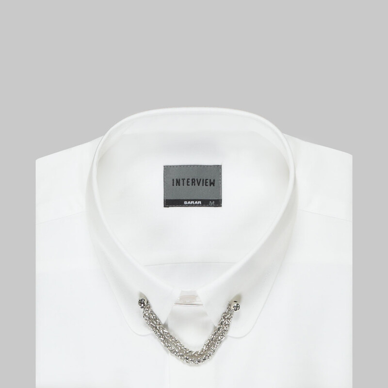 Saverio Geniş Manşet Beyaz Gömlek - INTERVIEW