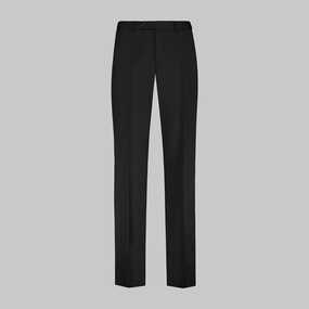 Siyah Saxon Yün Pantolon 