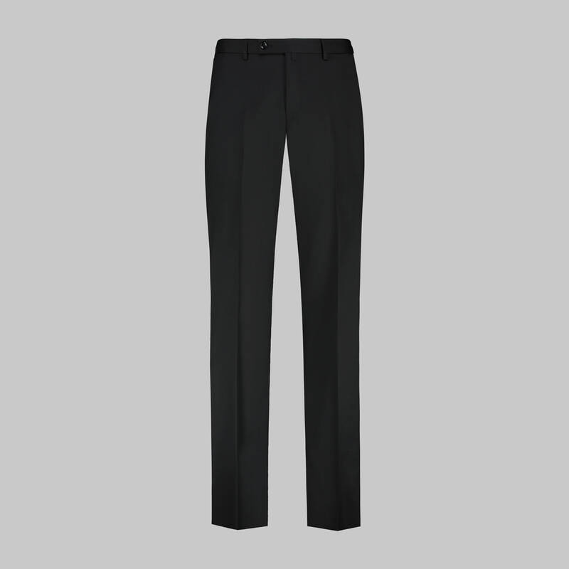 Siyah Saxon Yün Pantolon - 1