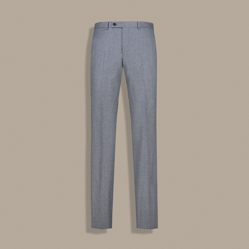 Saxon Açık Gri Yün Pantolon 