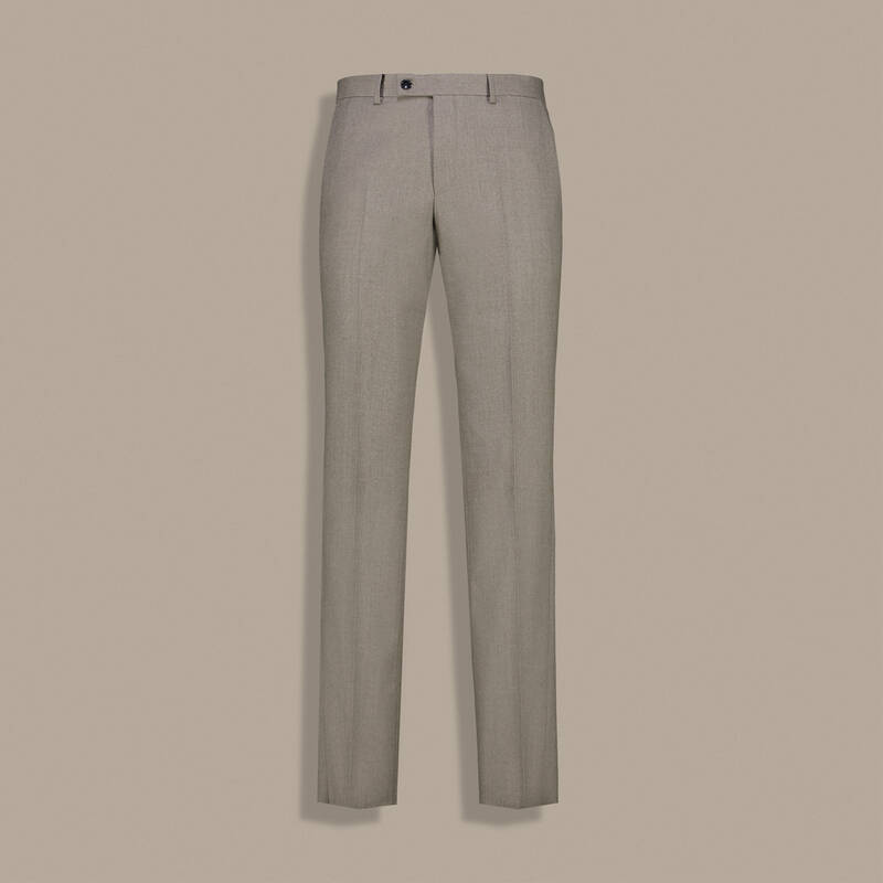 Saxon Koyu Bej Yün Pantolon - 1