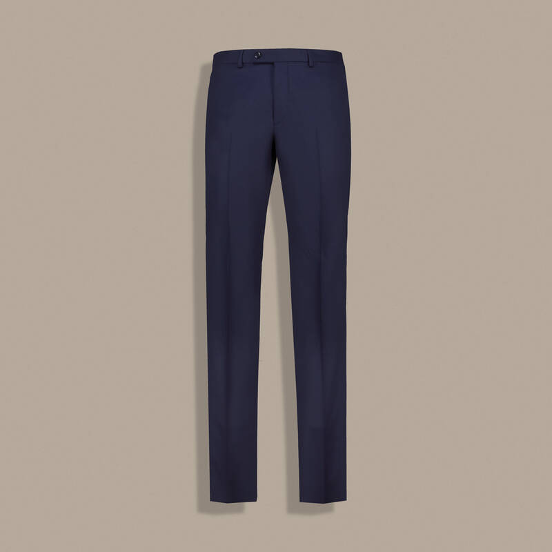 Saxon Lacivert Yün Pantolon - 1