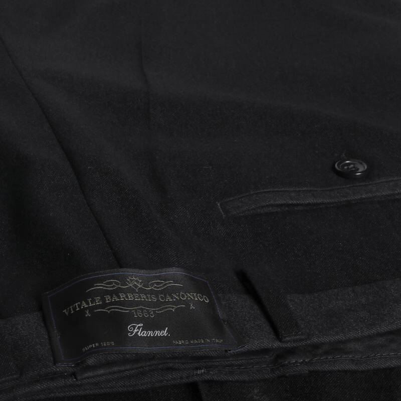 Saxon Siyah Kumaş Pantolon - 5