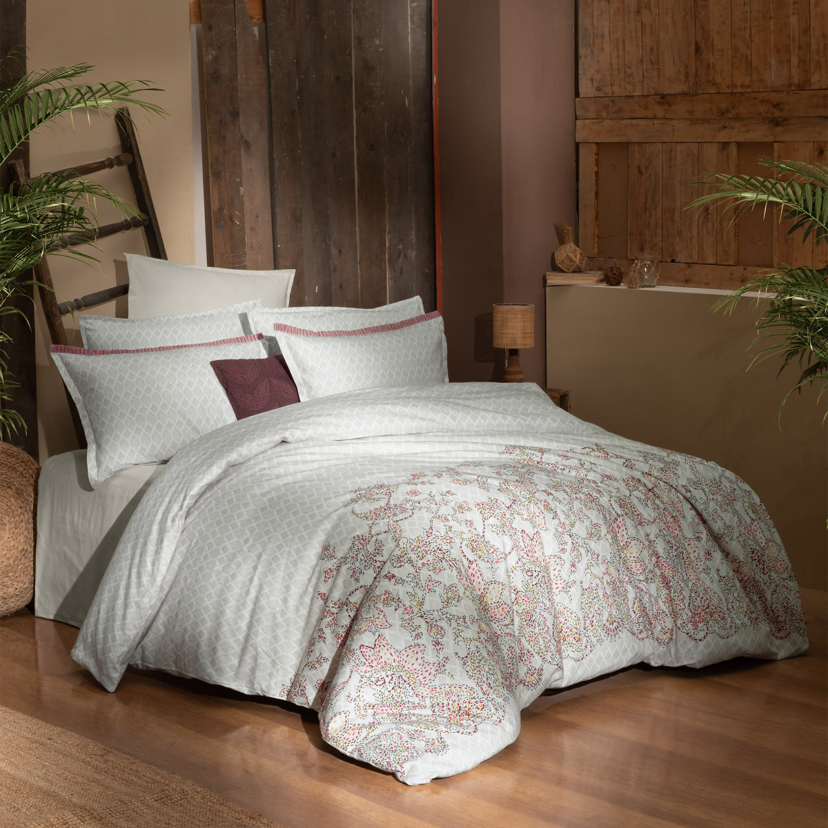 Scarlet Flanel Nevresim Takımı King Size Bej - 3