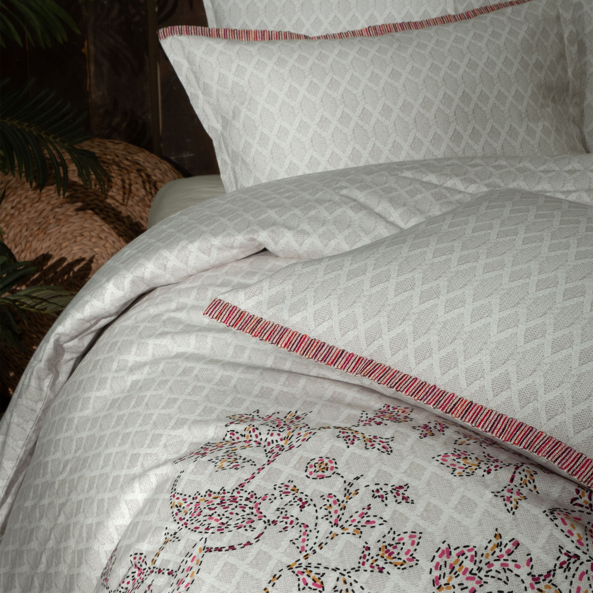 Scarlet Flanel Nevresim Takımı King Size Bej - 5