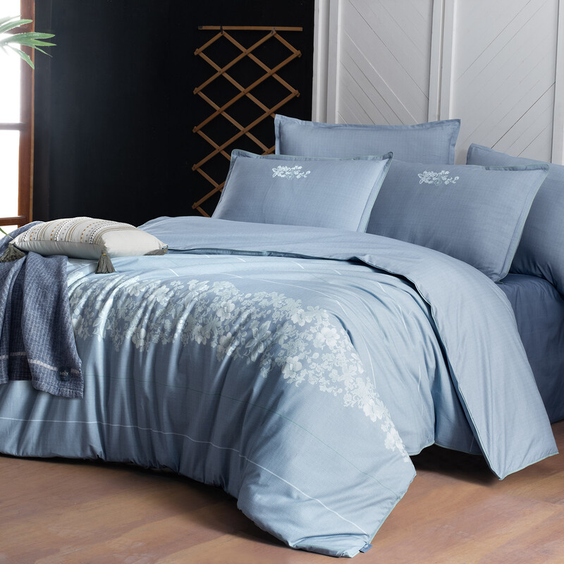 Sedona Fancy Tek Kişilik Mavi Nevresim Takımı - SAREV