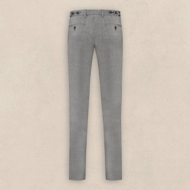 Selig Ekstra Slim Siyah Beyaz Pantolon - 2