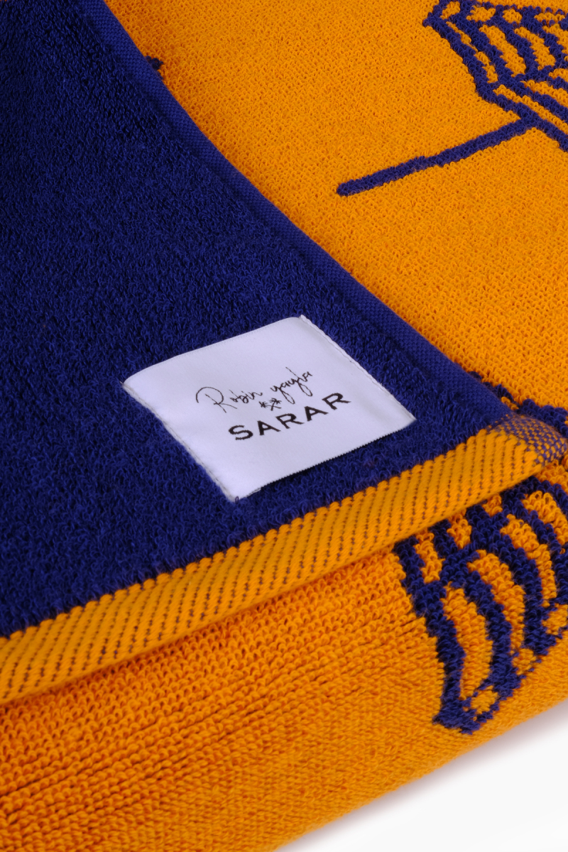 Şemsiye Desen 90x160 Lacivert Plaj Havlusu - 5