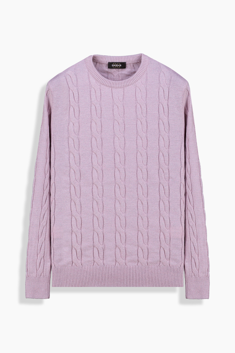 Seraphine Bisiklet Yaka Pembe Triko - 1