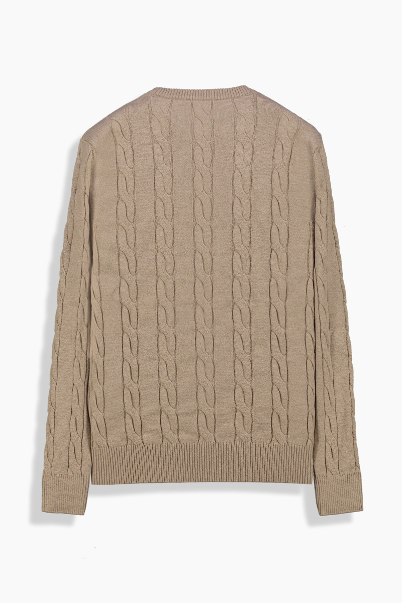 Seraphine Bisiklet Yaka Bej Triko - 3