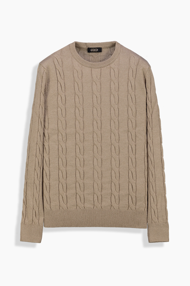 Seraphine Bisiklet Yaka Bej Triko - 2