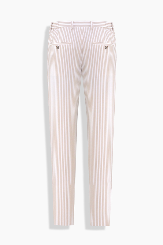 Siduri Çizgili Bej Pantolon - INTERVIEW