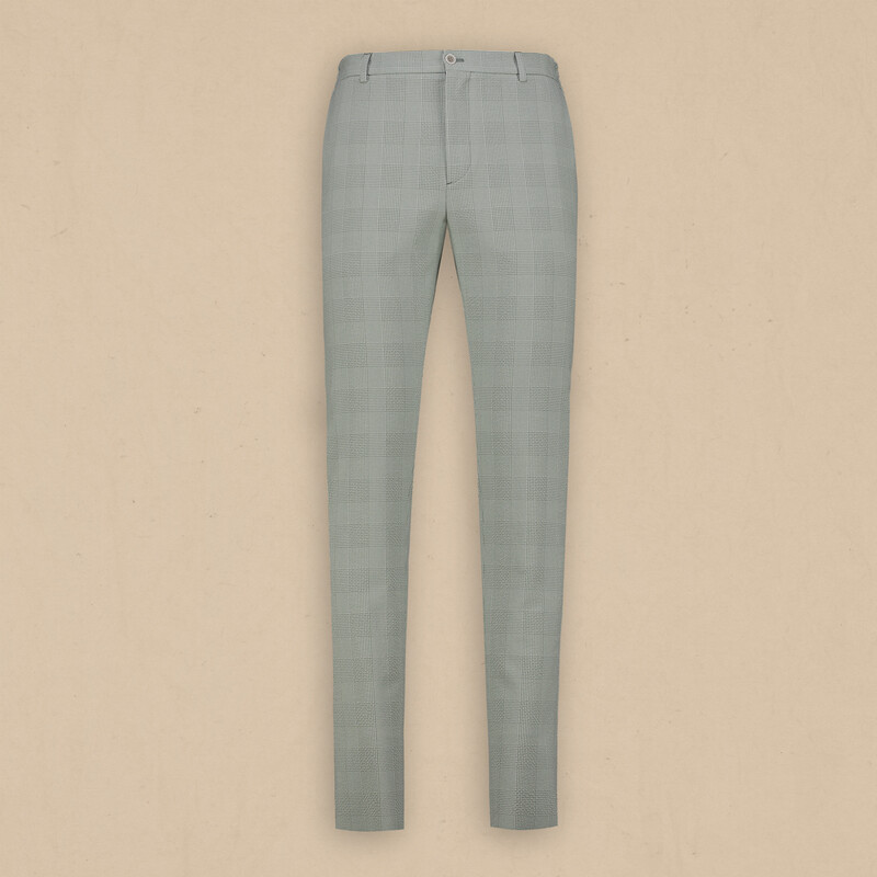 Siduri Ekose Açık Yeşil Pantolon 