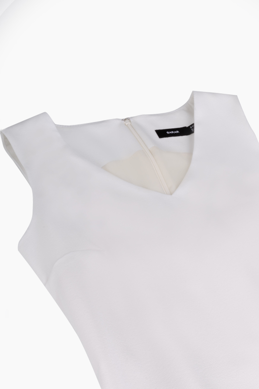 Silana Ekru Elbise - SARAR WOMAN