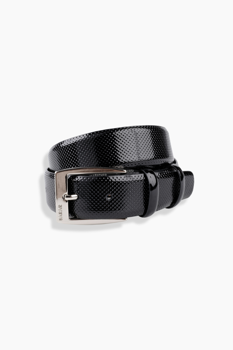 Baskılı Siyah Kemer - 1