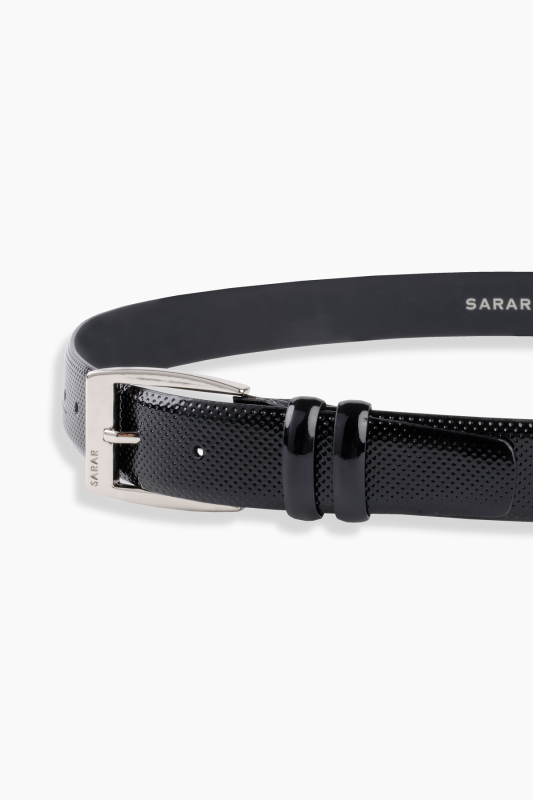 Baskılı Siyah Kemer - SARAR