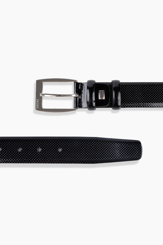 Baskılı Siyah Kemer - SARAR