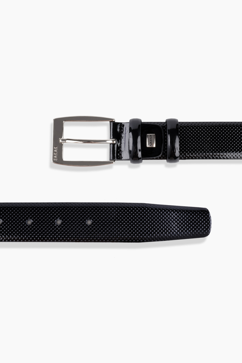 Baskılı Siyah Kemer - 4