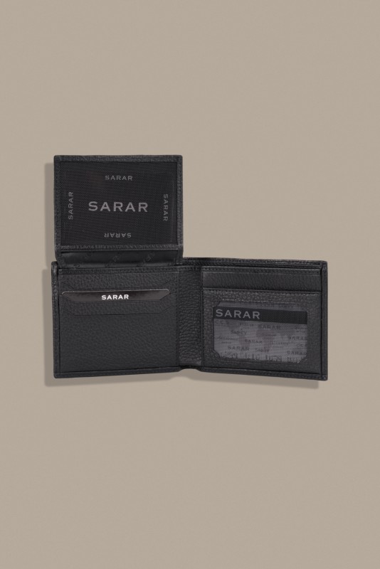 Siyah Deri Erkek Cüzdan - SARAR