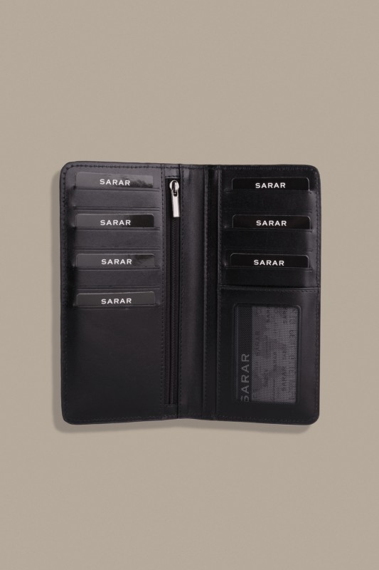 Siyah Deri Portföy Cüzdan - SARAR