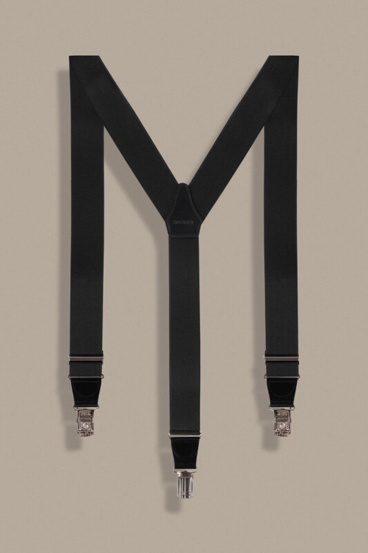 Siyah Düz Pantolon Askısı - SARAR
