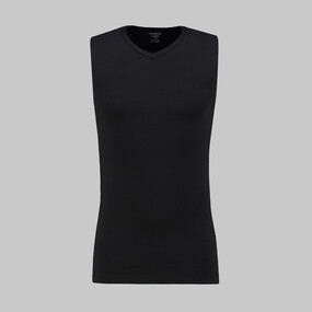 V Yaka Kolsuz Siyah Fanila - INTERVIEW