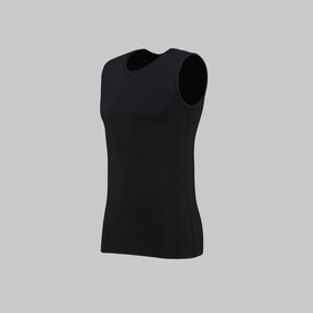 V Yaka Kolsuz Siyah Fanila - INTERVIEW