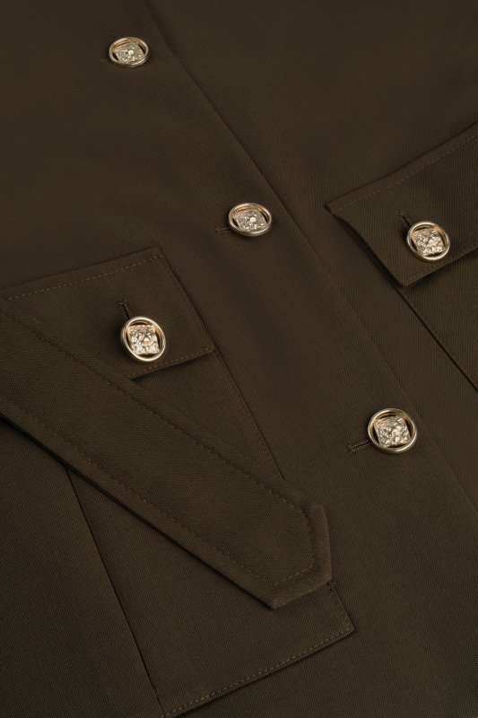 Solin Safari Koyu Haki Ceket - SARAR WOMAN