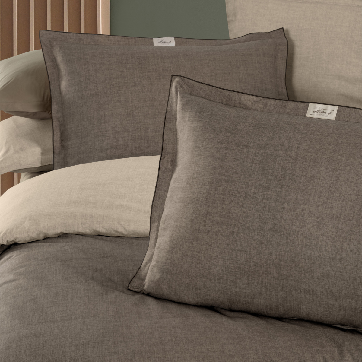 Solo Tone Ranforce Nevresim Takımı Tek Kişilik Mocha - 3