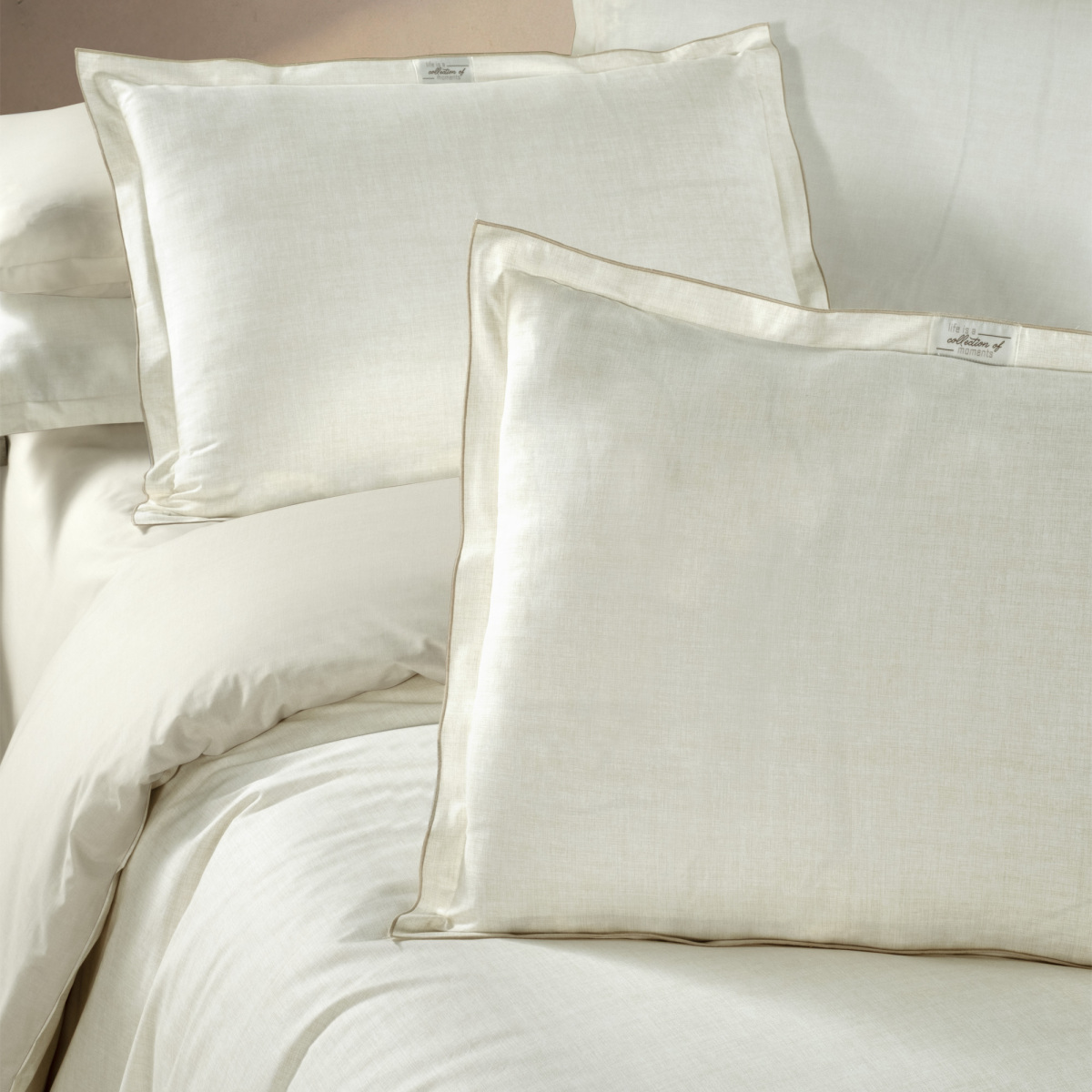 Solo Tone Ranforce Nevresim Takımı Çift Kişilik Ekru - 3