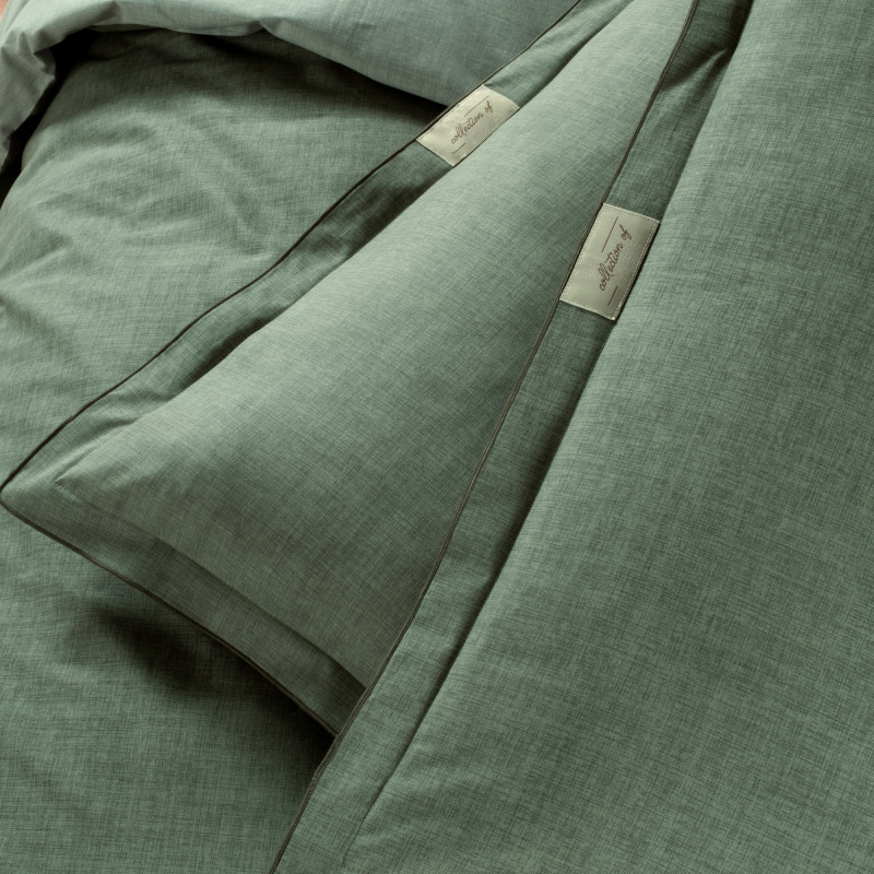 Solo Tone Ranforce Nevresim Takımı Tek Kişilik Yeşil - SAREV