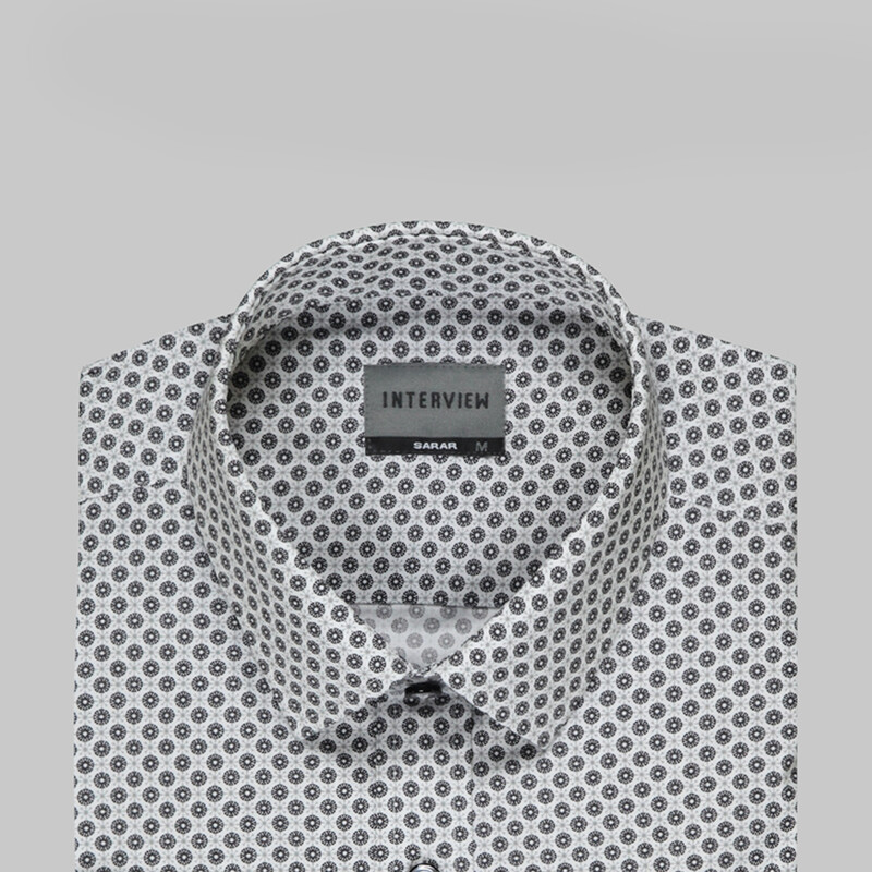Sosa Desenli Siyah Gömlek - INTERVIEW
