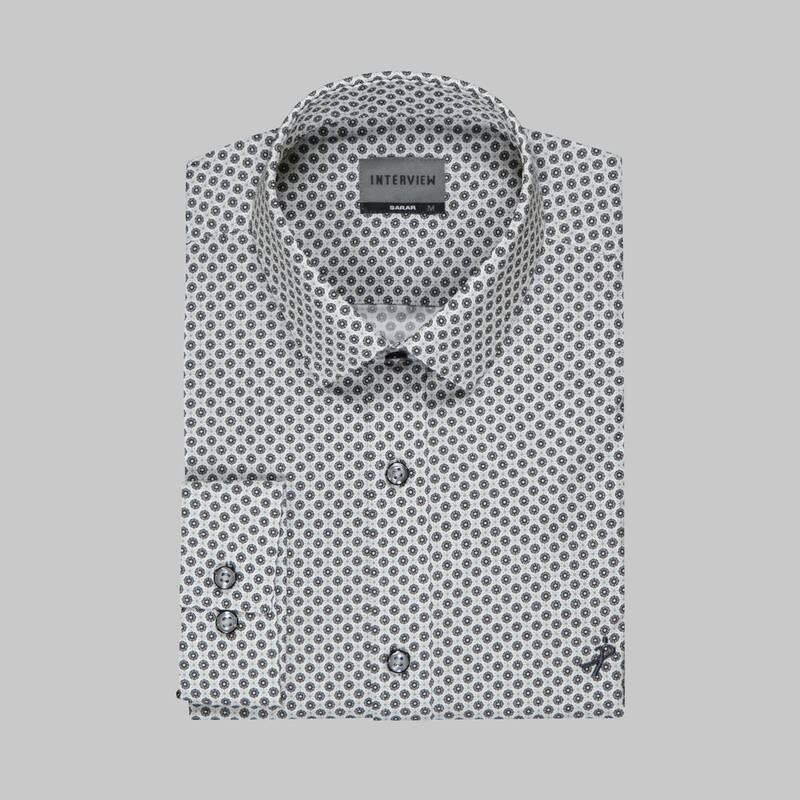 Sosa Desenli Siyah Gömlek - 3