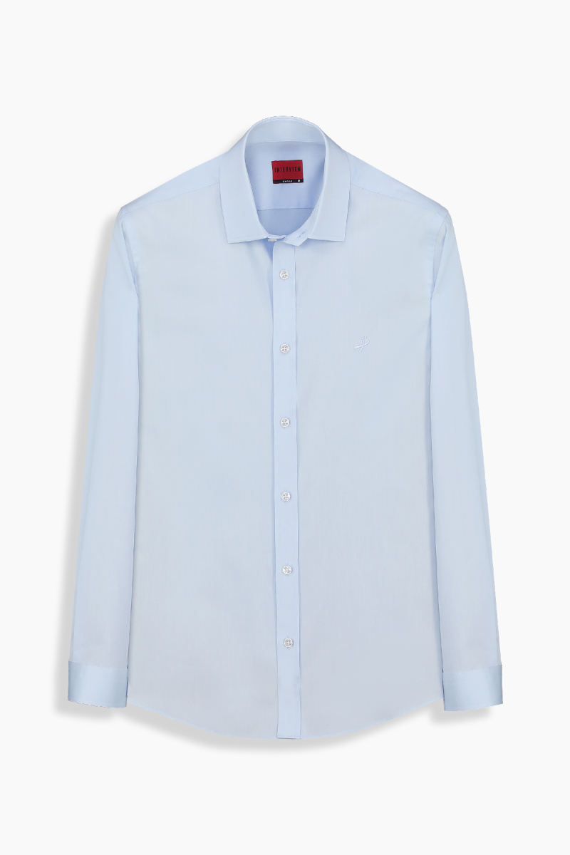 Sosa Non-Iron Pamuklu Açık Mavi Gömlek - 1