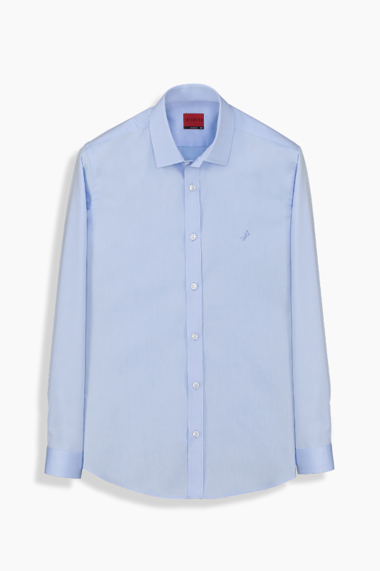Sosa Non-Iron Pamuklu Koyu Mavi Gömlek 