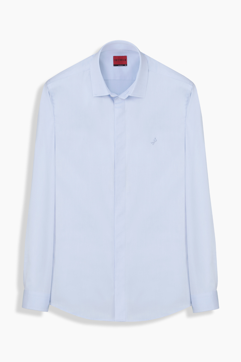 Sosa Soho Pamuklu Açık Mavi Gömlek - 1