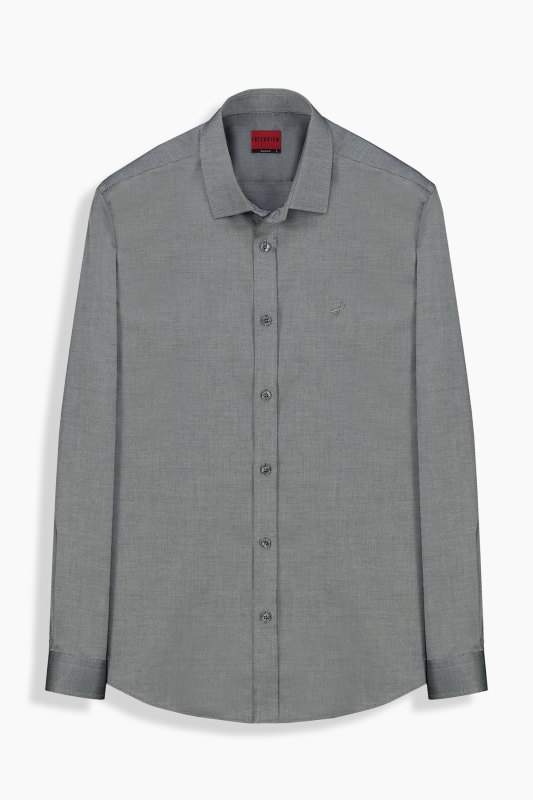 Sosa Soho Pamuklu Gri Gömlek 